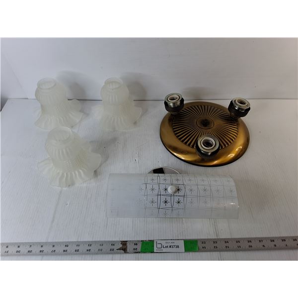 (2) Lamp Fixtures, (3) Shades