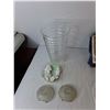 Image 3 : Glass Vase 11", Turkey Tray 16.5", Candleholders,, Misc.