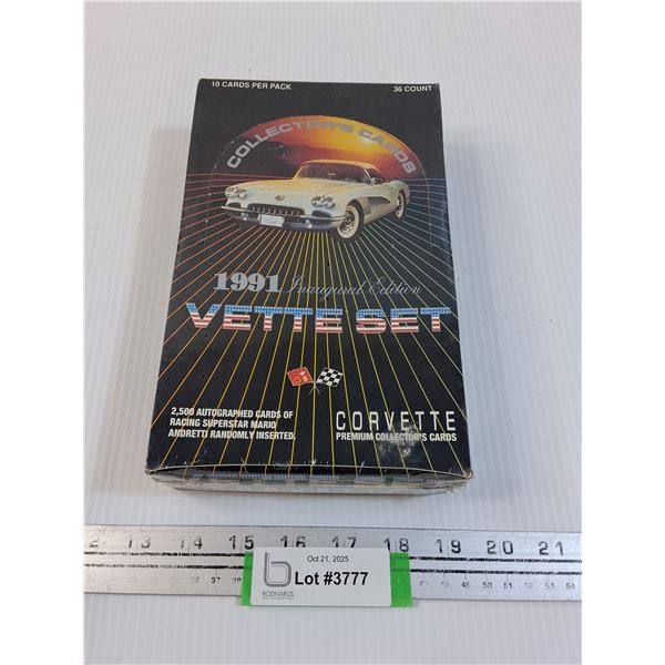 Corvette 1991 Car Trading Cards Set - Appears Sealed - CANNOT GUARANTEE AUTHENTICATION
