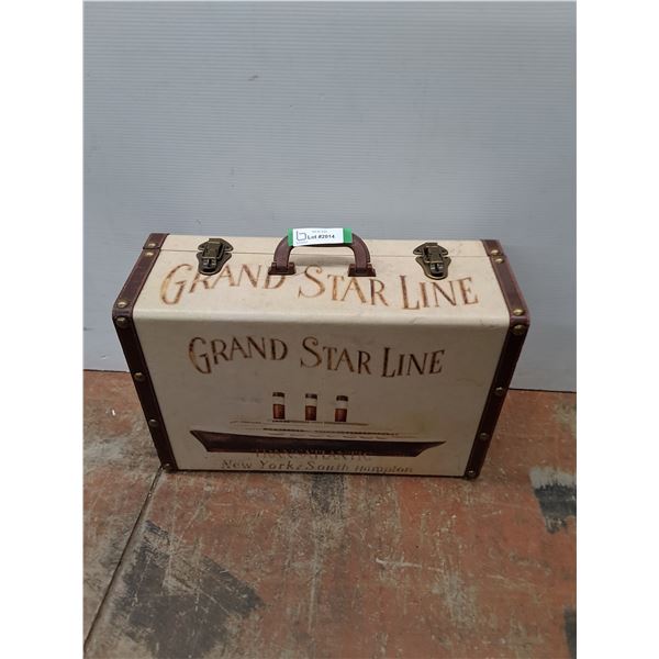* Vintage Looking "Grand Star Line" Titanic Suit Case - 13x8x20" - PICK UP