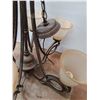 Image 3 : * Metal 6-Lamp Hanging Light Fixture - 28" Tall x 28" Dia. - Missing 1 Glass - Pickup Only