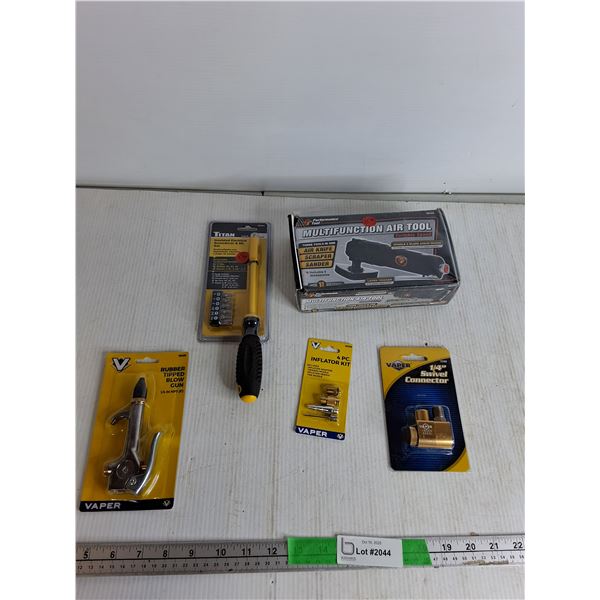 Rubber Tipped Blow Gun, Insulated Electrical Screwdriver & Bit Set, Multifunction Air Tool, Misc