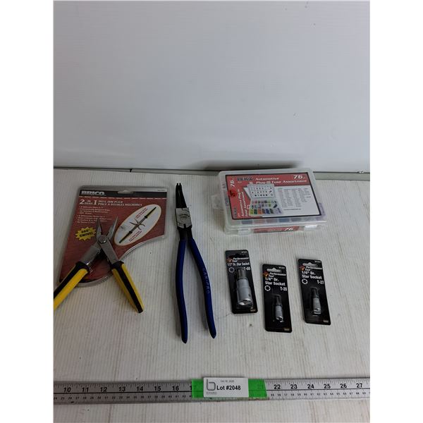 2 in 1 Dual Jaw Piers,  Automotive Plug-In Fuse Assortment, Misc