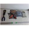 Image 1 : Bent Nose Plier,12" Multitool, 113 pcs Vacuum Connector, 40 Pcs Molly Bolt Assortment