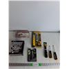 Image 1 : 158 Pcs Twist On Wire, 8 pcs Starter Tool Set, 3 Wheel Dolly Mover, LED Mini Flashlight, Misc