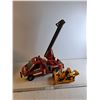 Image 1 : Bruder MB Sprinter Fire Engine With Ladder/ Caterpiller Toy Bull Dozer