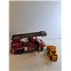 Image 3 : Bruder MB Sprinter Fire Engine With Ladder/ Caterpiller Toy Bull Dozer