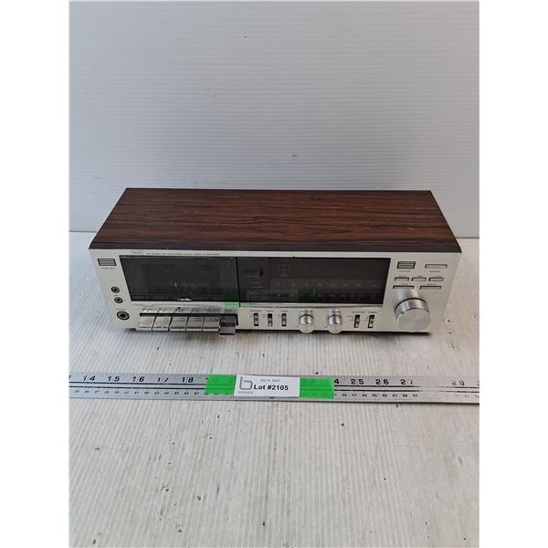 Sears FM Stereo AM Electronic Clock Cassette Recorder - Powers On, As Is