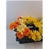Image 2 : Artificial Flowers, Planter 18" x 8" x 5"