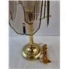 Image 3 : Brass Desk Top Lamp - Powers On, As Is, 20" - PICK UP