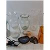 Image 3 : Lava Lamp, Glass Vases, Candle, Stones - PICK UP ONLY