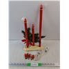 Image 1 : Light Up Christmas Candle Decoration - Powers On, As Is - PICK UP