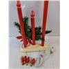 Image 3 : Light Up Christmas Candle Decoration - Powers On, As Is - PICK UP