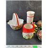 Image 2 : Christmas Candy Basket, Mug, Vase, Ornaments