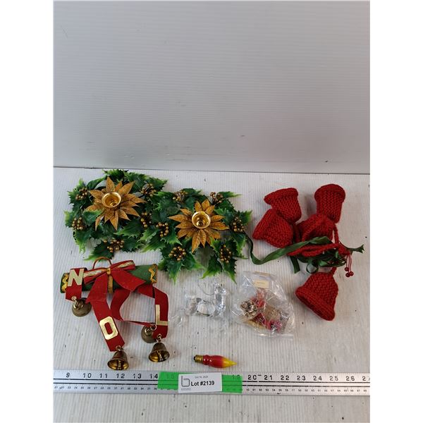 Christmas Candle Holders, Ornaments