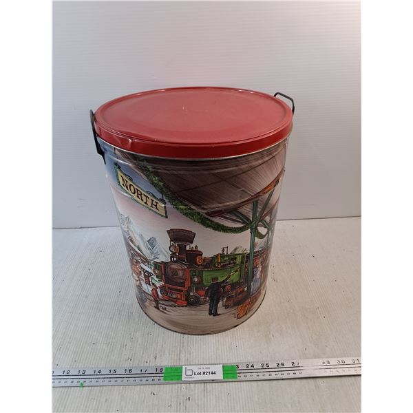 Christmas Metal Bucket 15" x 12"