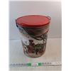 Image 1 : Christmas Metal Bucket 15" x 12"