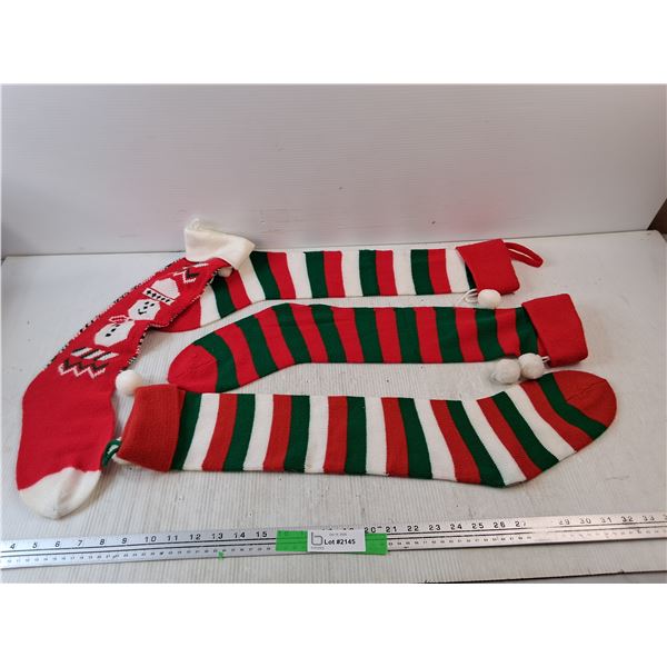 (4) Christmas Sock Stockings