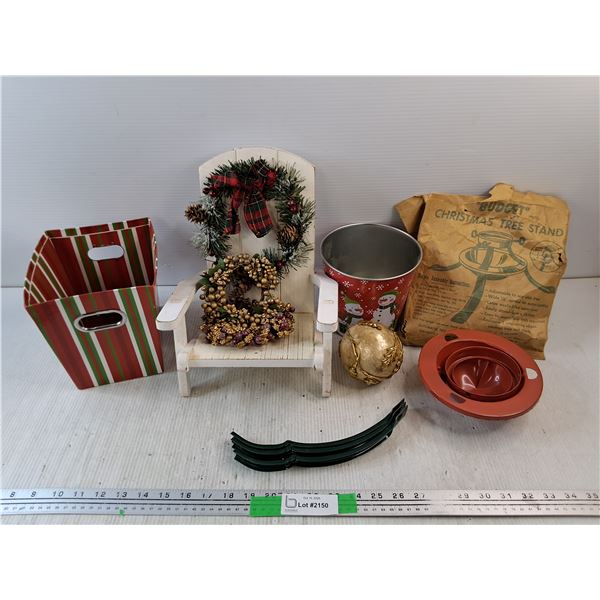 Christmas Decorations, Christmas Tree Stand, Bucket