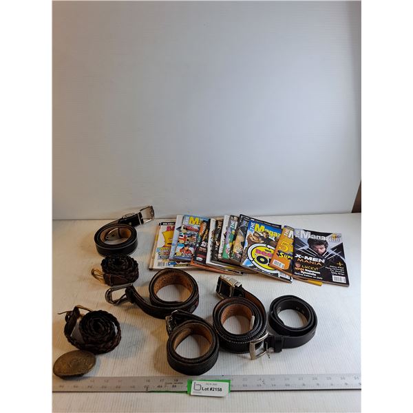 (7) Childrens Belts/ "The Magazine" Magazines 2006-2007