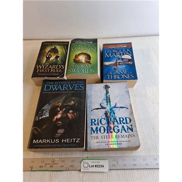 (5) Books - Terry Goodkind/ George RR Martin/ Misc.