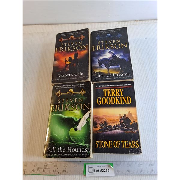 (4) Books - Steven Erikson/ Terry Goodkind