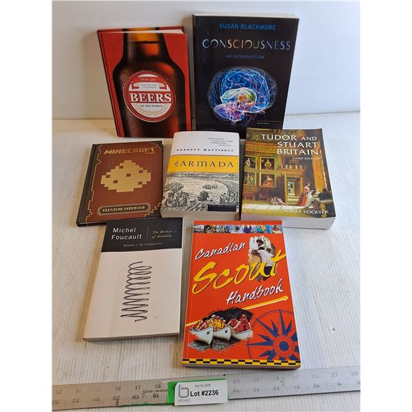 (7) Books - Minecraft/ Beers/ Consciousness/ Misc.