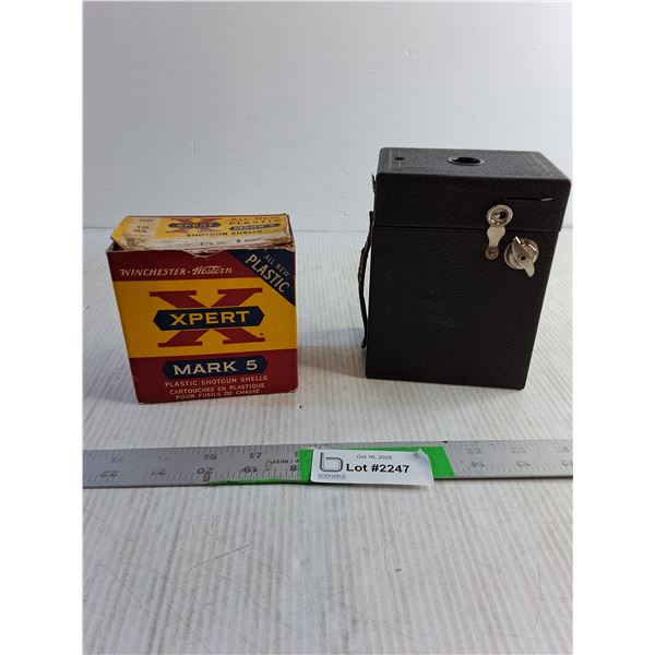 (Empty Box) Winchester Shotgun Shells/ Kodak Brownie Hawkeye Camera