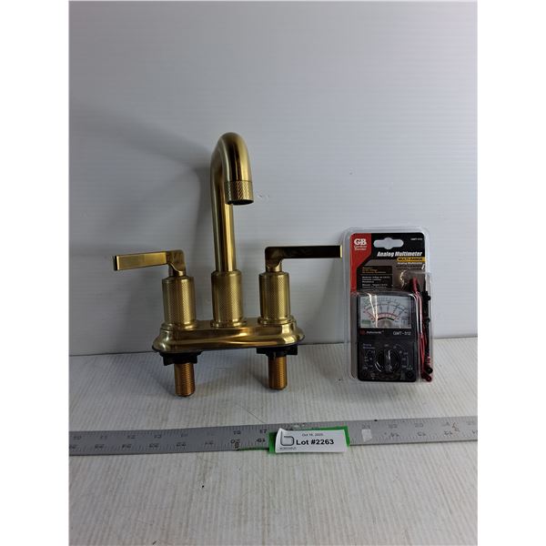 Hot And Cold Tap Fixtures - Faucet 7" High'/ Analog Multimeter