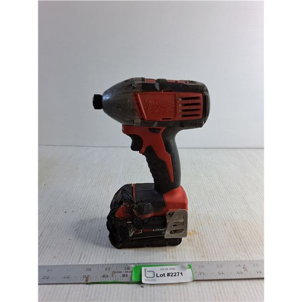 "Milwaukee" Impact Driver - Cordless (As Is) Powers On