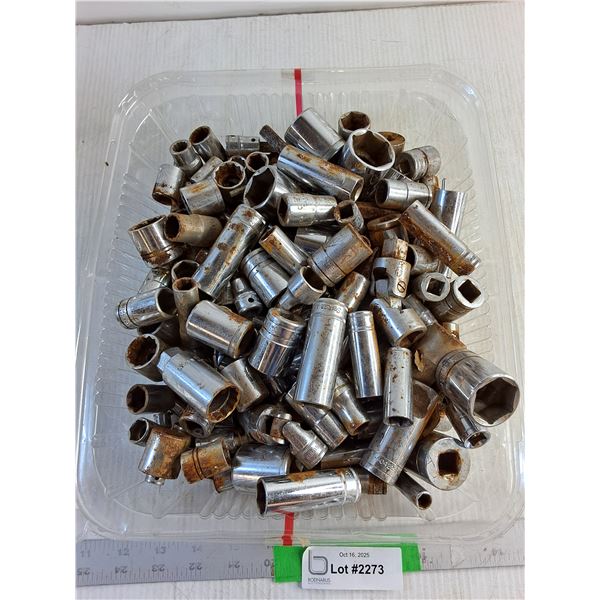 Socket Assortment Of Sizes And Brands - Snap-On/ Gray/ Misc  - PICK UP