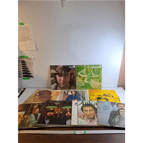 (9) Vinyl Records - Don Williams/ Paul Anka/ Simon And Garfunkel/ Misc.