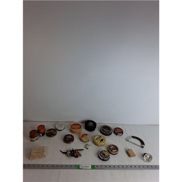 Varity of Shoe Polish, Lighter, Cupboard Knob