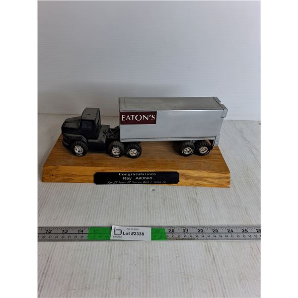 Model Semi Truck With Eaton Logo 15"