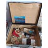 Image 2 : (2) Vintage Cases filled with Doll Clothing and Misc - PICK UP