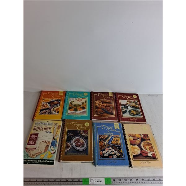 (7) Company's Coming Cook Books & Troubleshooting Bread Machine Book