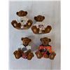 Image 2 : (5) Power Play Teddy Figurines- NIB
