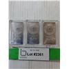 Image 1 : (3) 1 Oz. Silver Ingots, Cannot Authenticate