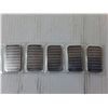 Image 2 : (5) 1 Troy Oz. Silver Ingots, Cannot Authenticate