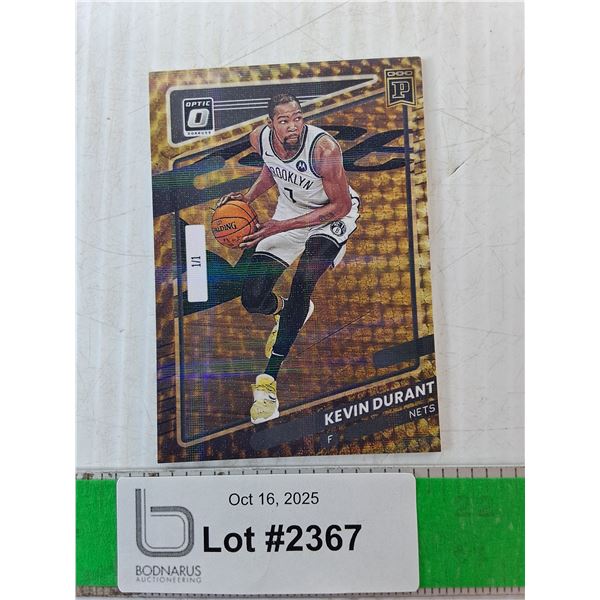 Kevin Durant Panini Basketball Card, Cannot Authenticate