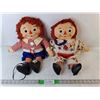 Image 1 : Raggedy Ann & Andy Dolls Up to 19" Long