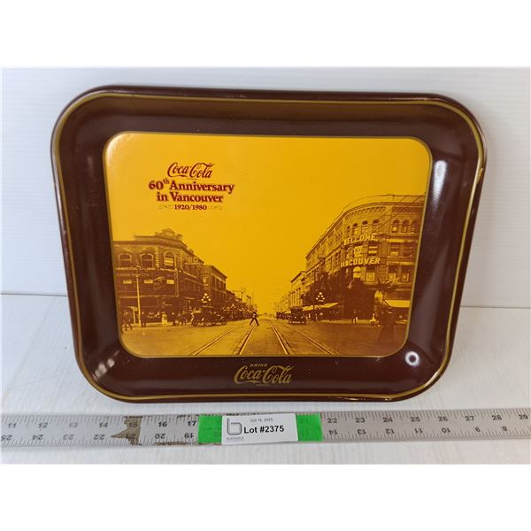 Coca-Cola Vancouver Tray 13.25" x 10.75"