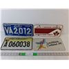 Image 1 : (4) Novelty License Plates- Sask. Centennial, Rep. Dominicana, Misc.