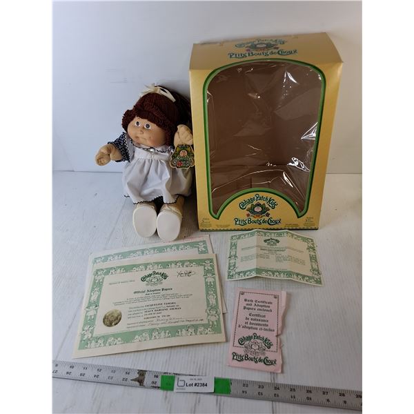 Cabbage Patch Doll & Certificate of Adoption