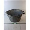 Image 1 : Galvanized Pail 20.5" Diameter 10.75" Tall, Cannot Ship