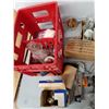 Image 3 : Castor Wheels, Plastic Tote 17.25"x 11.5" x 11", Twine, Misc. Cannot Ship