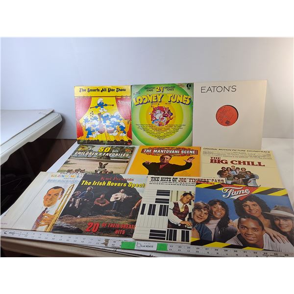 (10) Records- Looney Tunes, The Smurfs, The Irish Rovers, Misc.
