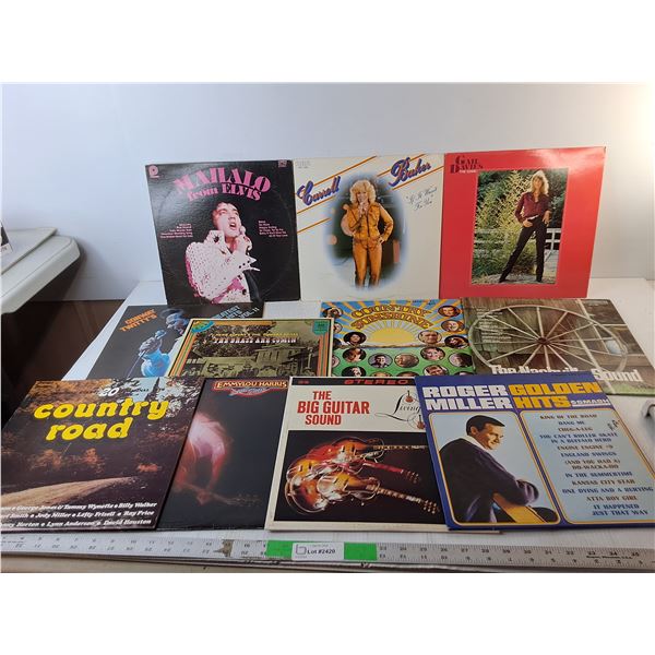 (11) Records- Elvis, Emmylou Harris, Roger Miller, Misc.