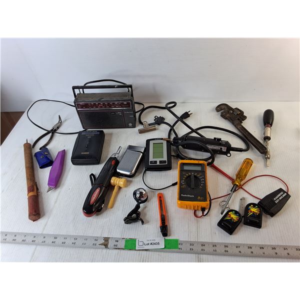 Multimeter, Radio, Moto Tool- All Power On, Misc.