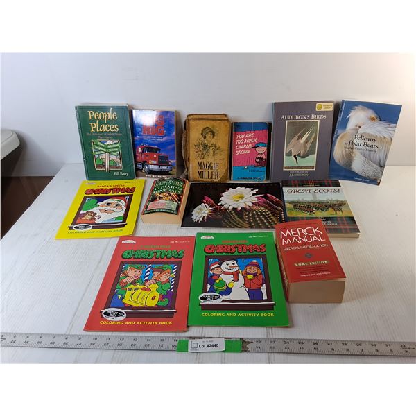 (13) Books- Saskatchewan Names, Charlie Brown, Great Scots, Misc.